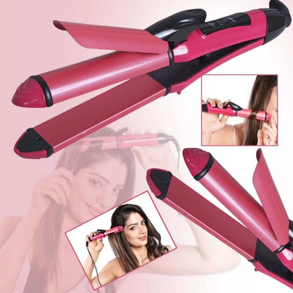 2in1 Hair Straightener and Curler