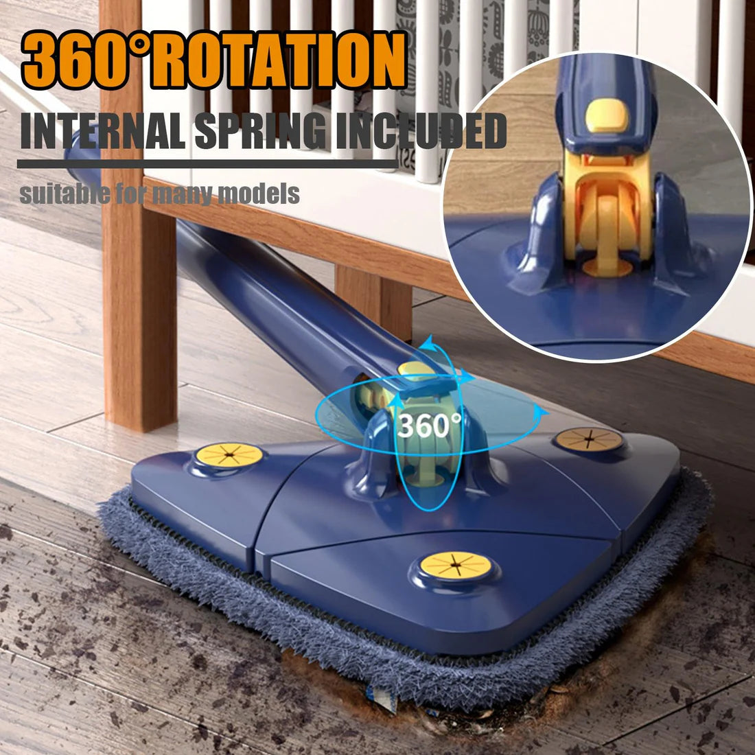 Rotatable Butterfly Triangle Cleaning Mop